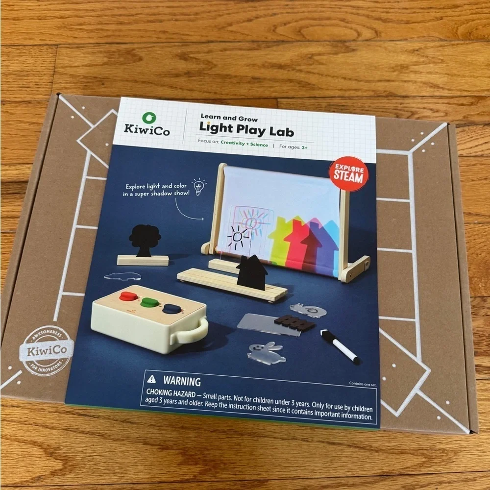 NWT Kiwico Light Play Lab Interactive Learning Toy Light Shadow Kids Boys Girls